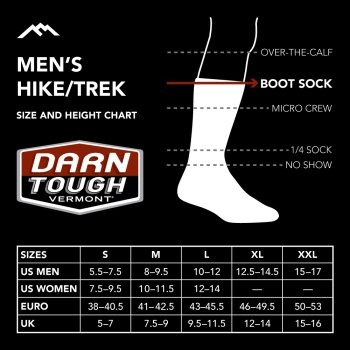 Darn Tough 1405 Men's Hiker Boot Midweight Hiking Sock